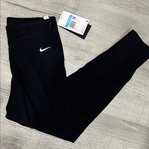 Nike Women’s Black Leggings with White Logo